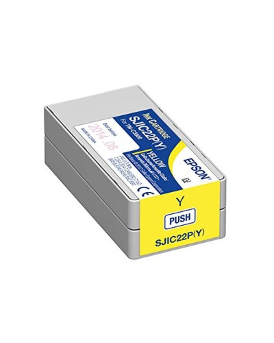 Cartuccia d'Inchiostro Giallo Epson SJIC22PY | Stampa Affidabile e Vibrante