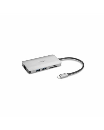 Kensington Hub USB 3.0 4 Ports - Noir Argent - Transfert Rapide de Données
