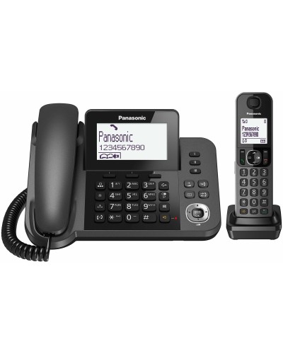 Panasonic KX-TGF310 Schnurloses Festnetztelefon, Freisprecheinrichtung, Weiß/Schwarz/Grau

