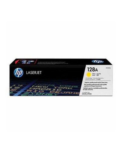 Original HP 128A Yellow Toner for Reliable Printing
