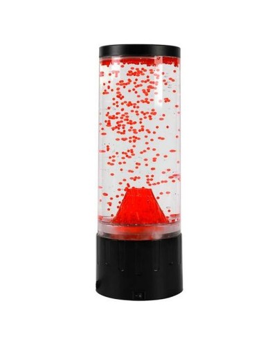 Runde Lava Lampe iTotal 10,5 x 30 cm, Rot: Beruhigender und transparenter Effekt
