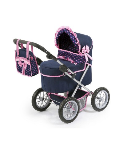 Poppenwagen Reig 45 cm Marineblauw