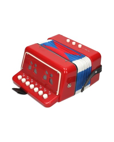 Reig Red Toy Accordion for Children - Easy to Play
