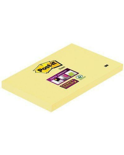 Blocs de Notes Adhésifs Post-it Jaune 7,6 x 12,7 cm (12 Blocs)
