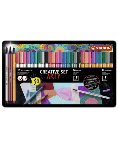 Stabilo Arty Colourful Pens | Set of 30 | Creative Expression
