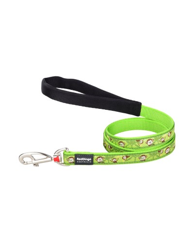 Laisse pour Chien Red Dingo Style Singe | Vert Citron | 2 m
