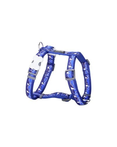 Red Dingo Style Lightning Hundegeschirr: 36-54 cm, Marineblau, 30-48 cm
