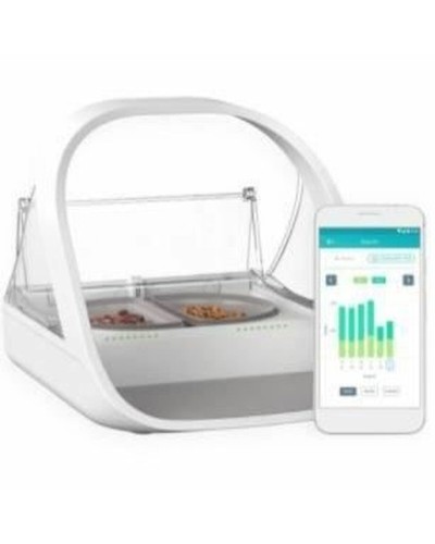 Mangiatoia Automatica SureFlap | Ideale per Viaggi | Acciaio Inossidabile e Plastica