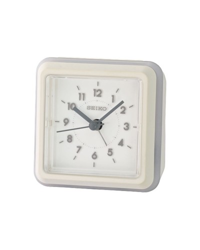Seiko QHE182W Multicolor Alarm Clock - Modern and Functional Design
