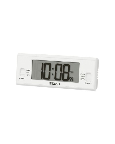 Seiko QHL093W Digital Clock-Alarm, LCD Display, Alarm, Backlight
