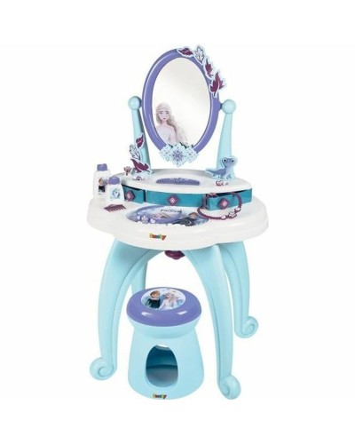 Smoby Tocador Infantil con Taburete, Espejo y Accesorios - Juego de Belleza
