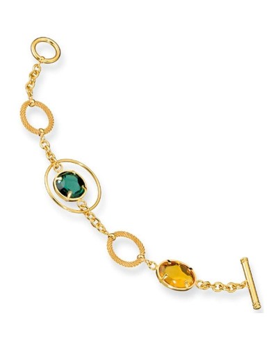 Morellato Bracelet Femme O603 Cristaux et Acier - Bijou Élégant
