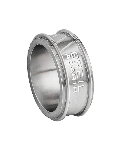 Breil Anello Uomo Abarth 002 Acciaio Nero Misura 21 - Stile Grintoso
