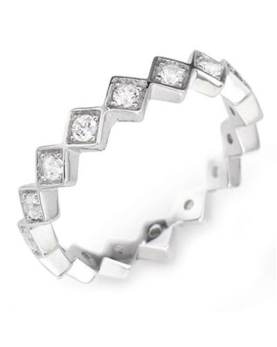 Amen Anillo Mujer RZ6-16 Plata 925 Circonitas Talla 16
