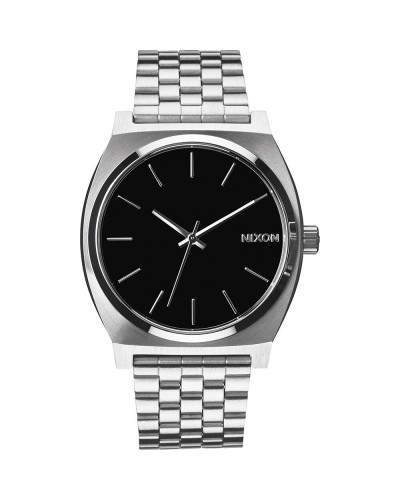 Nixon Time Teller Schwarz: Minimalistische Herrenuhr aus Edelstahl - Ikonischer Stil
