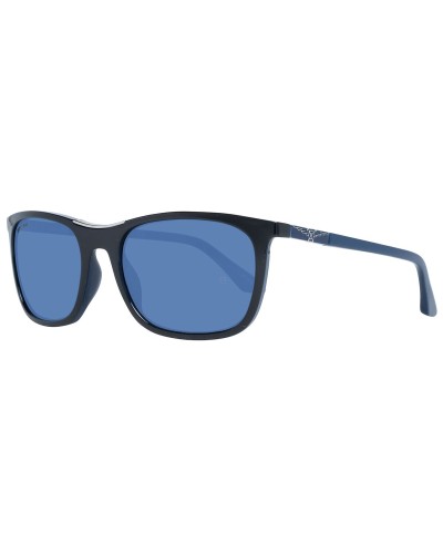 Longines LG0002-H: Men's Sunglasses, Blue Frame, Grey Lenses 58mm
