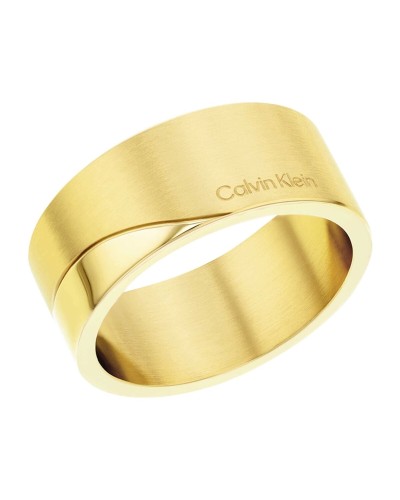 Calvin Klein Anillo Mujer Acero Inoxidable Talla 16 - Diseño Moderno
