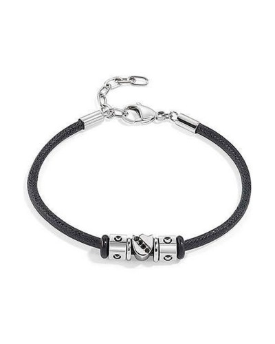 Sector Pulsera Hombre SAAL48 Acero Inoxidable Plata Negro Deportivo
