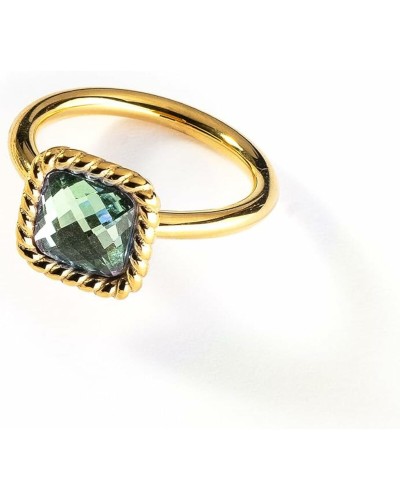 AN Jewels Anello Donna Oro Giallo 9kt con Zirconi - Elegante & Raffinato
