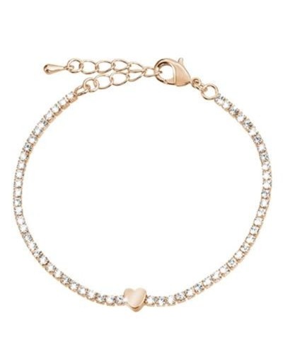 Stroili Bracelet Femme Argent 925 avec Cristaux - Élégant et Raffiné
