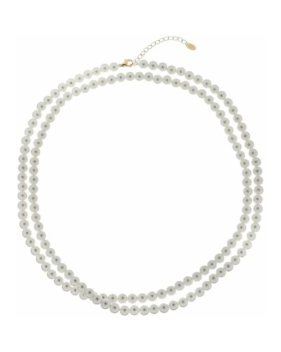 Amen Halskette Damen CLPE60SWGB90 Silber 925 Weißgoldplattiert, Elegant
