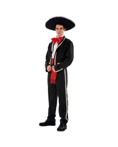Mexican Adult Costume 4 Pieces - Authentic Mariachi Suit Fiesta
