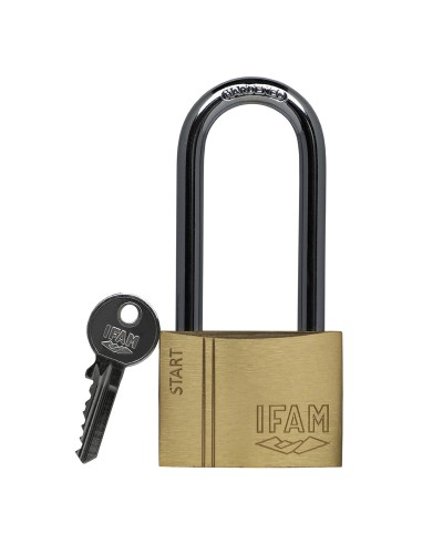 IFAM SR50AL Vorhängeschloss Messing/Stahl, 1,38 x 4,78 x 3,5 cm, für Sicherheit
