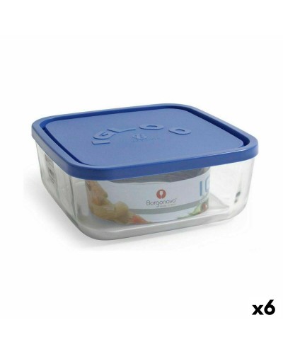 Borgonovo square lunch box 3.2 L light blue
