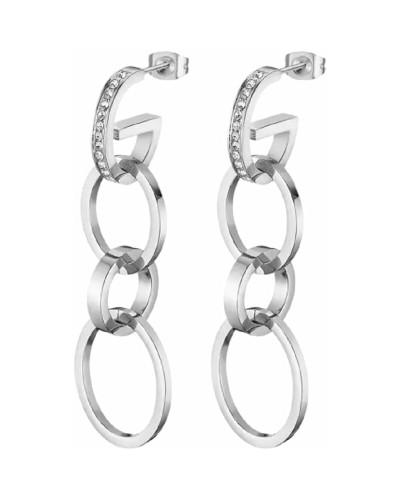 Lotus Pendientes Mujer LS2323-4/1 Plata, Elegantes y Luminosos
