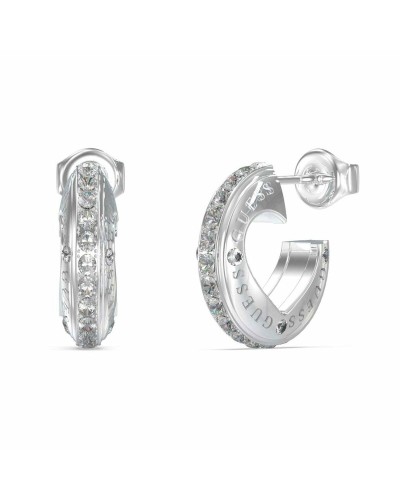 Guess Boucles d'Oreilles Femme JUBE03347JWRHT-U Cercle Cristaux Argent
