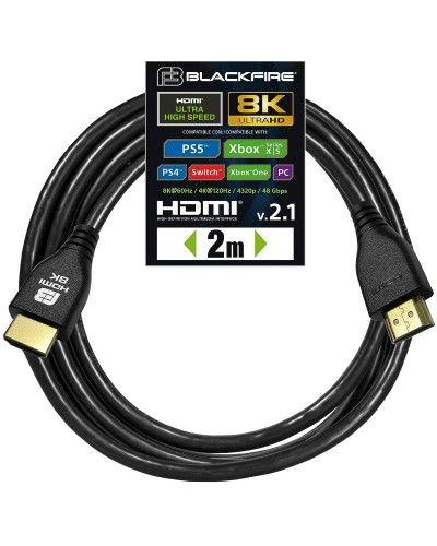 Blackfire HDMI Cable ULTRA 2.1 8K Black - High Speed 48Gbps

