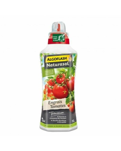 Algoflash Tomates | Fertilizante líquido orgánico para tomates de 1L
