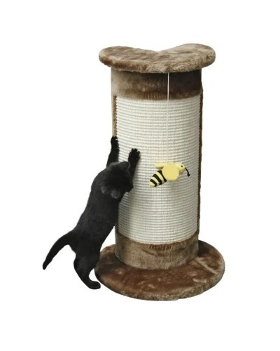 Albero Tiragraffi Kerbl Marrone da 58 cm per Gatti: Scalatore Ideale e Palo Affilaunghie