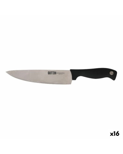 Quttin Dynamic Kochmesser Schwarz Silberfarben, 20 cm, 16er-Pack
