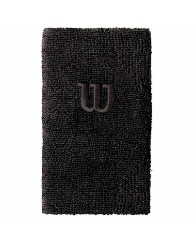 Muñequera Deportiva Extra Ancha Wilson Negra - Absorbente y Cómoda
