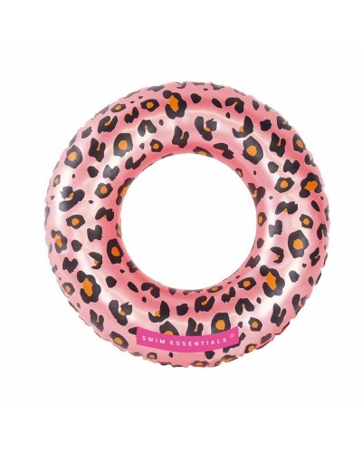 Uppblåsbar flytring Swim Essentials Leopard Ljusrosa