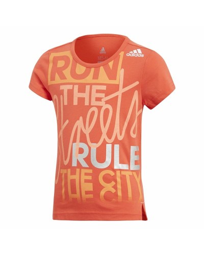 Adidas Graphic Tee Niño Naranja - Camiseta Manga Corta Deportiva

