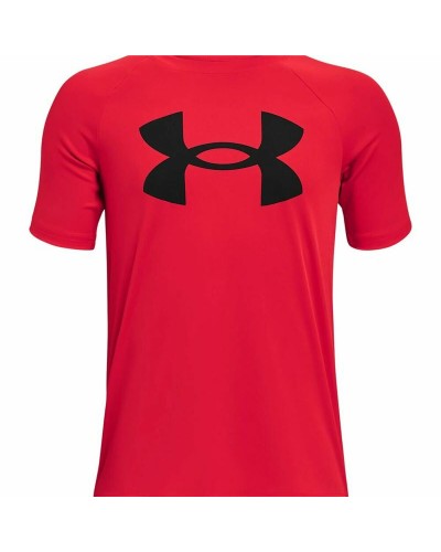 Under Armour Tech Big Logo - Camiseta de Manga Corta Niño Roja - Sport & Casual
