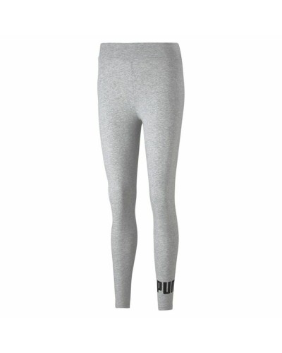 Puma Essentials Logo Women's Sports Leggings Grey - Performance & Comfort
