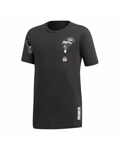 Barn T-shirt med kortärm Adidas Hulk Svart