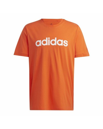 Adidas Essentials T-Shirt Herren Orange - Kurzarm, Gesticktes Logo
