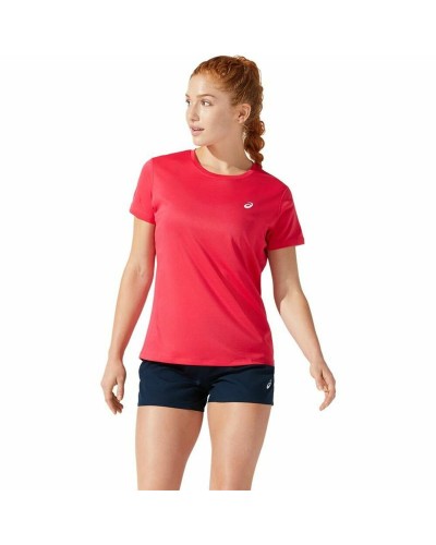 Asics Core Maglia Donna Rosso Cremisi - Traspirante Running & Training
