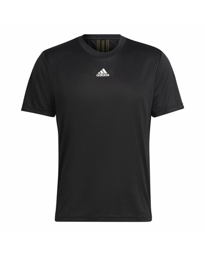 T-shirt med kortärm Herr Adidas Aeroready HIIT Back Svart