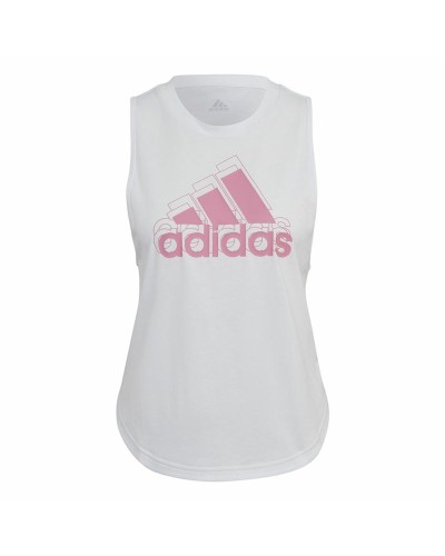 Naisten hihaton toppi Adidas AEROREADY Racerback  Valkoinen