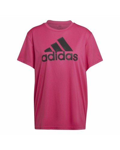 Adidas Women's Boyfriend Sports T-Shirt Dark Pink - Short Sleeves
