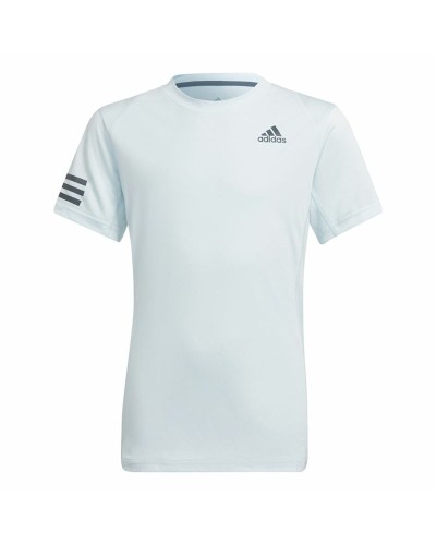 T-Shirt met Korte Mouwen voor kinderen Adidas Club Tennis 3 bandas Wit