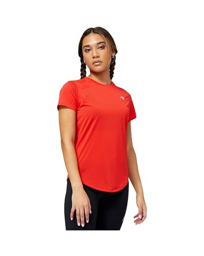 New Balance Accelerate Damen Laufshirt - Atmungsaktiv Rot
