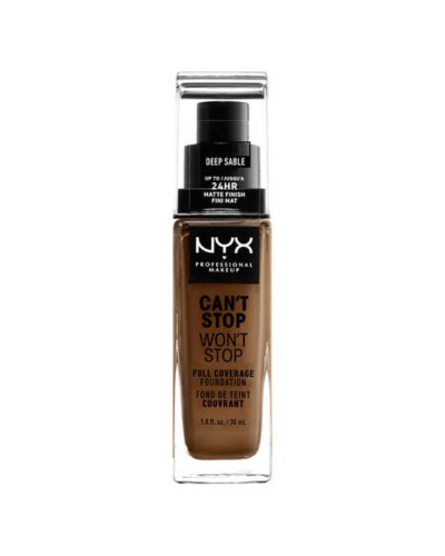 Foundationkräm NYX Can't Stop Won't Stop Deep Sable (30 ml)