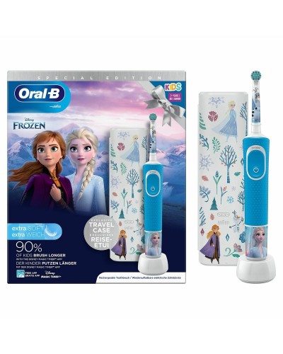 Oral-B Elektrische Zahnbürste D100 Kids - Mickey Maus - Sanfte Reinigung
