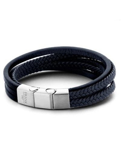 Frank 1967 Bracelet Homme Acier Inoxydable Maille Noire 7FB-0191
